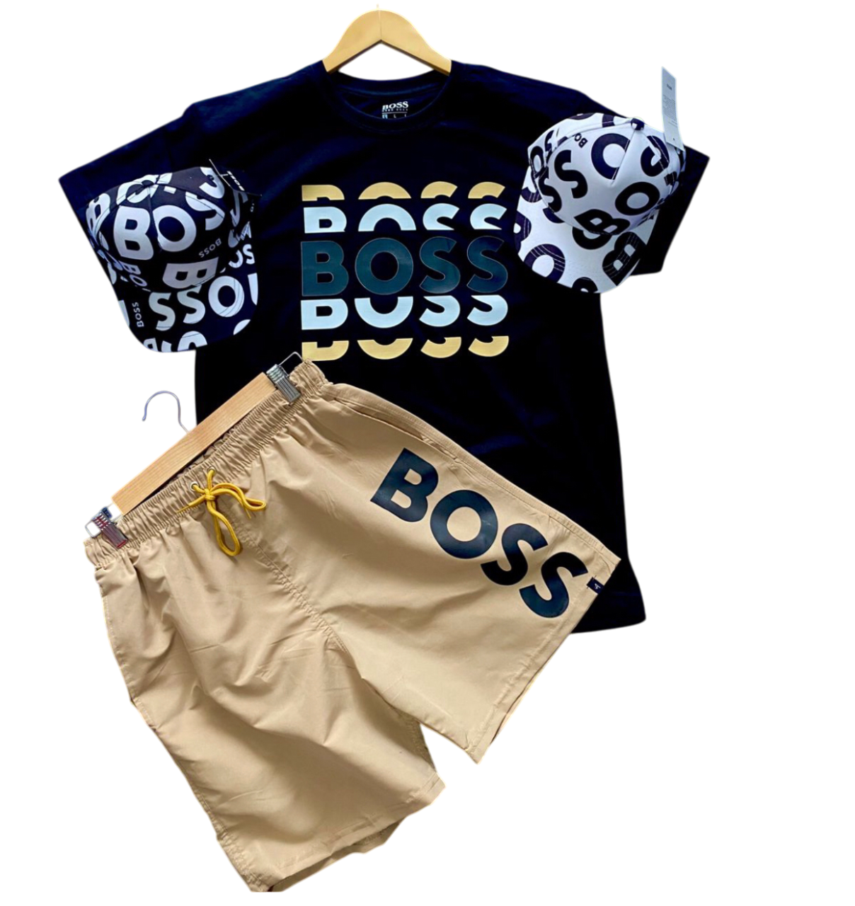 CONJUNTO HUGO BOSS 🔥 SUETER-GORRA-PANTALONETA