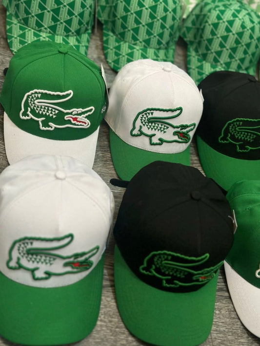 -GORRAS LACOSTE🐊- 🧢  BLANCA/NEGRA/VERDE