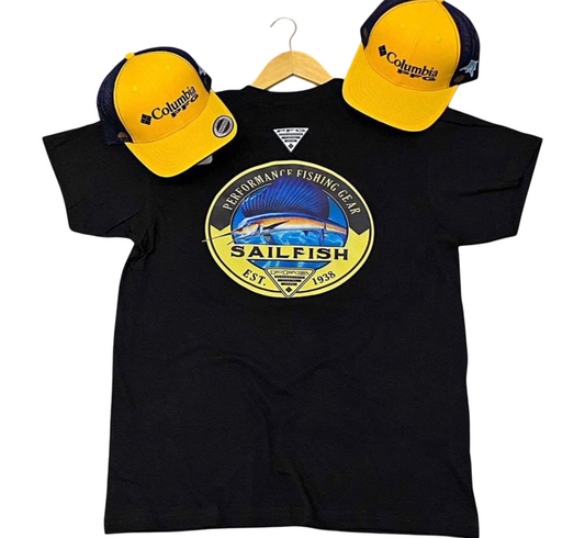 COMBO COLUMBIA PFG 🐠   SUÉTER +GORRA 🧢🎽