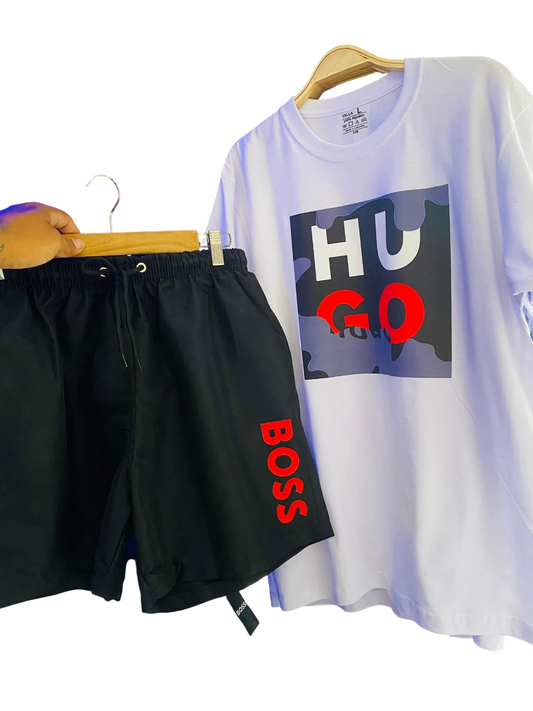 COMBO HUGO BOSS 🩳 🎽   SUETER + PANTALONETA