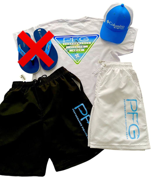 CONJUNTO COLUMBIA PFG  🐠 GORRA-SUETER-PANTALONETA